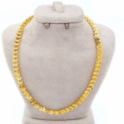 گردنبند طلا طرح پولکی