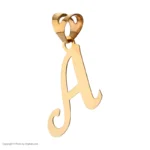 پلاک طلا حرف A - تصویر 2